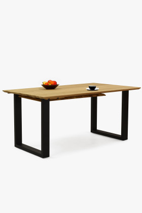 Stôl z masívu dub a rozkladom 160 (+50 cm) x 90 cm